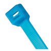 Cable Tie, 4 in L, 1 in Max Bundle Dia., Blue, Tefzel, 18 lb Strength, 1000 PK