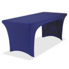 Manufacturer Varies Stretch Fitted Table Cover,Blue,72 in. W 16546