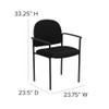 Flash Furniture Black Fabric Stack Chair BT-516-1-BK-GG
