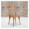 Flash Furniture HERCULES Series Oak Cross Back Chair,PK2 2-XU-X-OAK-GG