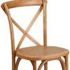 Flash Furniture HERCULES Series Oak Cross Back Chair,PK2 2-XU-X-OAK-GG