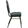 Hercules Banquet Chair, 17-1-4 in W 20-1-4" L 37-1-2" H, Fixed, Fabric Seat  FD-C03-GOLDVEIN-4003-GG