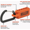 Railer 5-Hole Micro Bitrail Orange & Black Bit Holder with Carabiner (2-Pack) RRB5BOC-2 326082