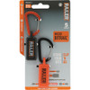 Railer 5-Hole Micro Bitrail Orange & Black Bit Holder with Carabiner (2-Pack) RRB5BOC-2 326082