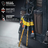 Railer Bit Holder Keychain with (5) Yellow Hex Shank Bit Holders RQCBH5-Y 378818
