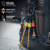 Railer Bit Holder Keychain with (5) Multi-Color Hex Shank Bit Holders RQCBH5-MC 384641