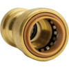 QuickFitting 3-4 In. x 1-2 In. Push-to-Connect Brass Reducing Coupling LF841R 484621