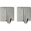 Wrap-It Storage Handy Hooks Stainless Steel Adhesive Hooks (2-Pack) 502-SH-SS 228279
