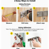 Wrap-It Storage Broom Bar 16 In. Stainless Steel Adhesive Broom Holder 500-BB-34SS 228892