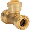 QuickFitting 1/2 In. x 1/2 In. x 1/2 In. Push-to-Connect Brass Tee LF814R