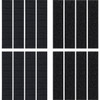 Wrap-It Storage Stick 'Em 3/4 In. x 3-1/2 In. Black Hook & Loop Strip (8-Count)