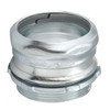EMT Grounding Connector, 4 in, Compression, Steel, Electro Zinc Plated, Gray