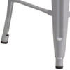 Flash Furniture 24" Silver Metal Counter Stool CH-31320-24-SIL-WD-GG
