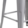 Flash Furniture 30" Silver Metal Barstool CH-31320-30-SIL-WD-GG