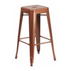 Kai Commercial Grade 30" High Backless Copper Indoor-Outdoor Barstool