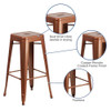 Kai Commercial Grade 30" High Backless Copper Indoor-Outdoor Barstool  ET-BT3503-30-POC-GG