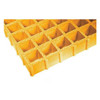 Fiberglass Molded Grating, 48 in Span, Grit-Top Surface, Corvex Resin, Yellow
