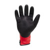 Coated Gloves, Natural Rubber Latex, 3/4 Dip, Red, M 12 PK