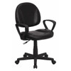 Flash Furniture Black Mid-Back Task Chair BT-688-BK-A-GG Flash Furniture Black Mid-Back Task Chair BT-688-BK-A-GG
