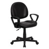 Flash Furniture Black Mid-Back Task Chair BT-688-BK-A-GG Flash Furniture Black Mid-Back Task Chair BT-688-BK-A-GG