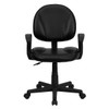 Flash Furniture Black Mid-Back Task Chair BT-688-BK-A-GG Flash Furniture Black Mid-Back Task Chair BT-688-BK-A-GG