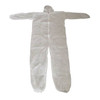 Condor Hooded Disposable Coveralls, 2XL, White, polypropylene, zipper 26W770