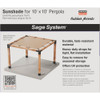 Outdoor Accents Sage Shade 10x10 Tan SAGE-SHADE10X10T 131954