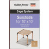 Outdoor Accents Sage Shade 10x10 Tan SAGE-SHADE10X10T 131954
