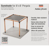 Outdoor Accents Sage Shade 8x8 Gray SAGE-SHADE8X8G 134422