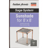 Outdoor Accents Sage Shade 8x8 Gray SAGE-SHADE8X8G 134422