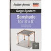 Outdoor Accents Sage Shade 8x8 Gray SAGE-SHADE8X8G 134422