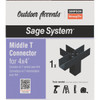 Outdoor Accents Sage Middle T Cnct 4x4 SAGE-T44-KT1 151745