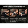 Spec Ops Retractable-Blade Folding Utility Knife with (3) Blades SPEC-K1-FR 319814