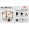 Outdoor Accents 2pk Sage Post Base 6x6 SAGE-B66-KT2 110398