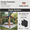 Outdoor Accents 2pk Sage Corner 6x6 SAGE-C66-KT2 118715