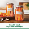 Ball 1 Pt. Easy-Label Regular Mouth Smooth-Sided Mason Jar (12-Count) 2223165 616188