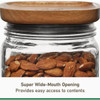 Ball 4 Cup Stack & Store Jar with Wooden Lid 2194958 Pack of 4 620176