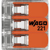 Wago 3-Wire 3-Port Lever Connector (50-Pack) 221-413-K000-0012 547751 Wago 3-Wire 3-Port Lever Connector (50-Pack) 221-413-K000-0012 547751