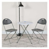 Flash Furniture Charcoal Plastic Folding Chair,PK2 2-LE-L-4-CH-GG