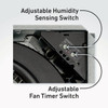 Broan Flex Series 110 CFM 1.0 Sone Humidity Sensing Ventilation Fan AE110S 555913