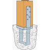Simpson Strong-Tie 8 In. x 8 In. 12 ga Galvanized Column Base CBSQ88-SDS2 118600