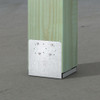 Simspon Strong-Tie ZMAX Galvanized Adjustable Standoff Post Base for 8x8 ABU88Z 136541
