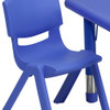 Square Activity Table, Plastic, Steel, Blue  YU-YCX-0023-2-SQR-TBL-BLUE-R-GG