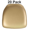 Hard Gold Vinyl Chiavari Chair Cushion, PK20