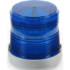 Warning Light, Blue, (6) LED, 24V DC, 65 FPM, 4 9-32 in Dia., Panel-Conduit  48XBRMB24D