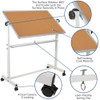 Flash Furniture Cork-Marker Board, 45.25W x 54.75H YU-YCI-001-CK-GG