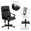 Flash Furniture Black High Back Massage Chair BT-9578P-GG
