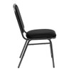 Hercules Banquet Chair, Black Back, 17-3-4 in W 22" L 32-1-2" H, Vinyl Seat  NG-108-SV-BK-VYL-GG