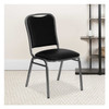 Flash Furniture Black Vinyl Banquet Chair,PK4 4-NG-108-SV-BK-VYL-GG