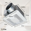 Whisper Choice 130-150 Cfm Led Bath Fan RG-C1315LA 555598